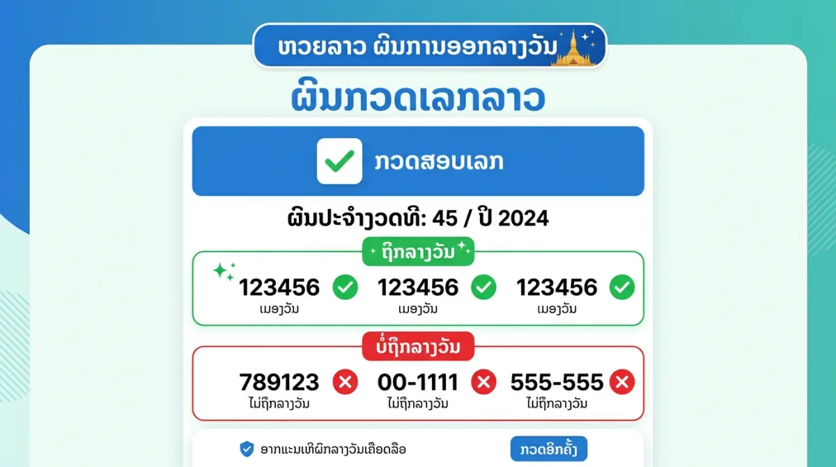 ตรวจหวยลาว